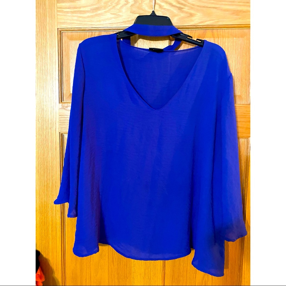 Long Sleeve, Collared Blouse